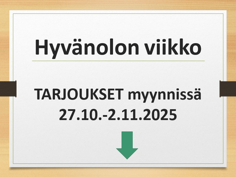 Hyvänolon KORTTITARJOUKSET tulossa pian.. 27.10.-2.11.2025